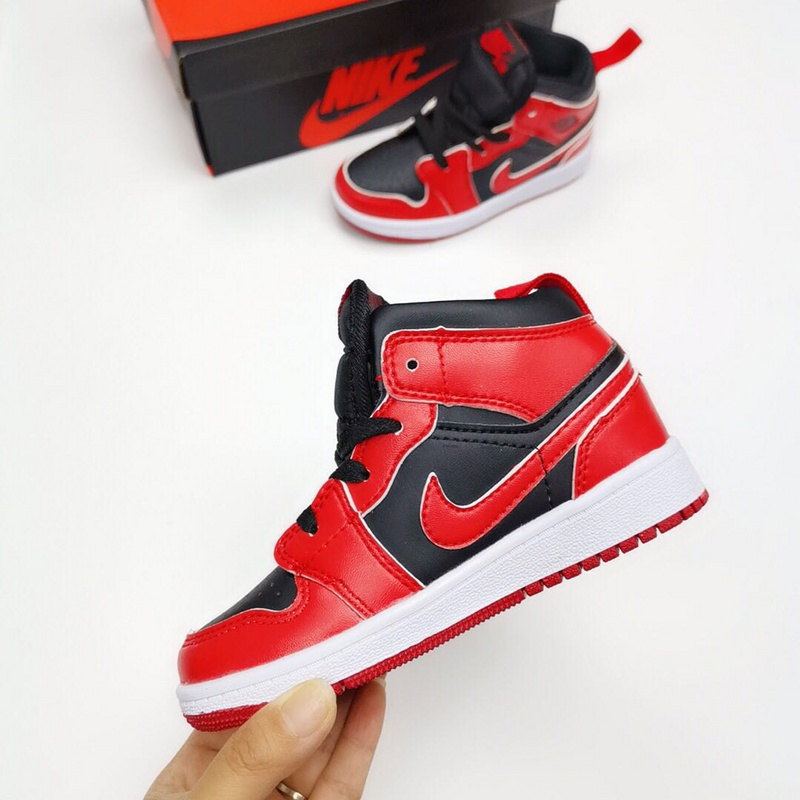 Jordan Air Jordan Air Jordan 1 MID Super Meng Children_s Shoes Official Limited Collars AJ1 help small sneakers code 24 --- 35-45b4342e